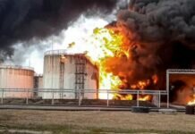 Минобороны РФ заявило, что нефтебазу в Белгороде атаковали украинские вертолеты