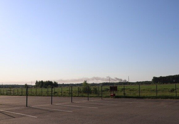 В Брянской области горит воинская часть 0