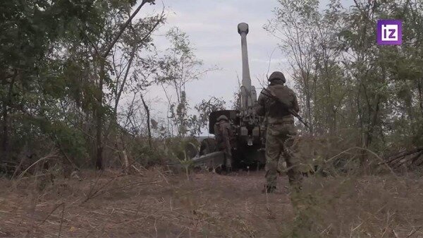 Российские артиллеристы подбили танк с польским экипажем0