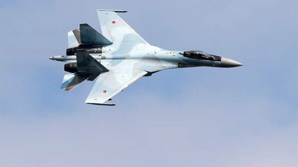 Российский Су-35С уничтожил украинскую систему ПВО специальной ракетой0