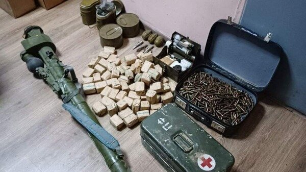 Склад боеприпасов украинской банды нашли на даче в Новой Каховке0