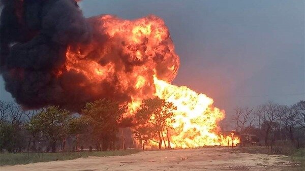 В Мексике произошел взрыв на газопроводе нефтекомпании Pemex0